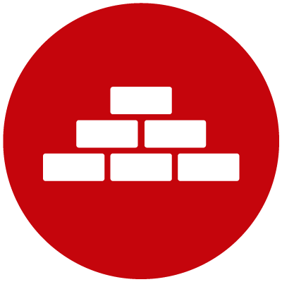 red building blocks